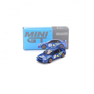 MINI GT 512 스바루 임프레자 WRC97 블루 좌핸들 다이캐스트 자동차 모형 미니어처